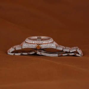 Customized Fully Iced Out Hip Hop VVS Clarity Lab Grown Diamond Stainless Steel <b>Watch</b> for Men Pass Diamond Tester - Product Image 5