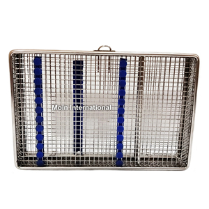 Premium Manual Surgical Wire <b>Mesh</b> Box with Divider Stainless Steel Medical Sterilization <b>Basket</b> for Surgical Instruments - Product Image 6