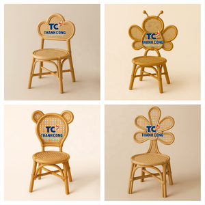 Silla moderna ecológica de mimbre para niños, silla de mimbre para bebés bien elaborada para proyectos de decoración del hogar, diseñada para habitación de niños - Product Image 2