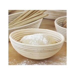 Premium Quality Reusable Rattan <b>Bread</b> Proofing <b>Basket</b> for Sourdough Dough Artisan Loaf Shaping Dishwasher & Oven Safe - Product Image 1