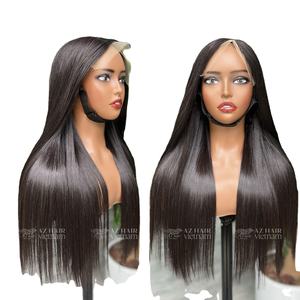 Perruques sans colle en cheveux vietnamiens bruts, avec dentelle transparente 5x5, 6x6, 7x7, style lisse baguette, vente en gros - Product Image 1