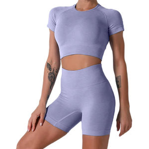 Conjuntos de Ropa Deportiva de Alta Calidad para Yoga, Gimnasio, Fitness y Boxeo, Conjuntos de 2 Piezas para Mujer, Conjunto de Yoga y Fitness al por Mayor - Product Image 6