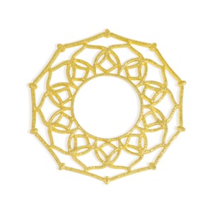 Round Metal <b>Decorative</b> <b>Plate</b> Bohemian Design Handmade Polished Finish Glam Pattern Party Use - Product Image 3