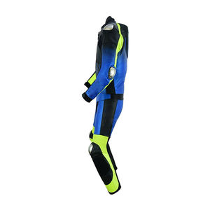 Combinaison de moto en cuir respirante imprimée à séchage rapide, manches longues, logo personnalisé, service OEM, deux pièces, équipement de motard en gros - Product Image 5