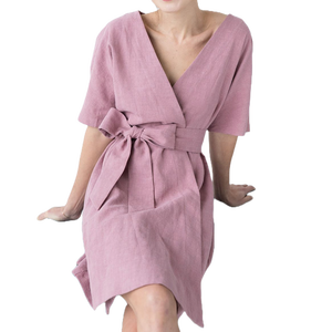 Women's <b>Wrap</b> Dress Boho Floral Print Maxi Dress with Ruffle Hem Adjustable Waist Tie Lightweight Fabric for <b>Beach</b> Vacation - Product Image 5