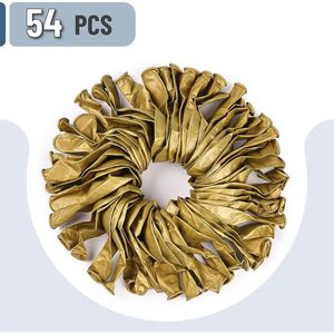 Confezione da 54 Palloncini Dorati Metallizzati da 12 Pollici, Palloncini di Qualità per Decorazioni Festive - Product Image 2