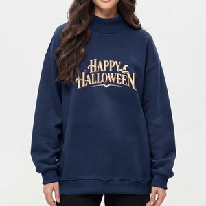 เสื้อสเวตเชิ้ตผู้หญิงลายกราฟิกโครงกระดูกสำหรับเทศกาล Trick or Treat ผ้าฝ้ายเนื้อนุ่ม สวมใส่สบาย เหมาะสำหรับฤดูใบไม้ร่วง ขายส่งเสื้อผ้าสเวตเชิ้ตผู้หญิง - Product Image 3