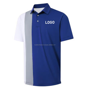 Haute qualité hommes Golf Polo chemise à manches courtes séchage rapide Polo rayure chemise à manches courtes t-shirt régulier bureau uniforme Polo chemise - Product Image 3