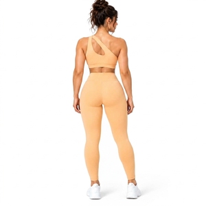 Ensemble de yoga pour femmes, 5 pièces, haut court à manches longues, vêtements de fitness, shorts de yoga, leggings, vêtements de sport, ensemble de gym, nouvel ensemble de yoga - Product Image 2