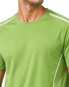 T-shirt de sport vert personnalisé pour homme, séchage rapide, respirant, pour la gym, le fitness, la course à pied, l'entraînement athlétique, en polyester, vêtement de sport - Product Image 5
