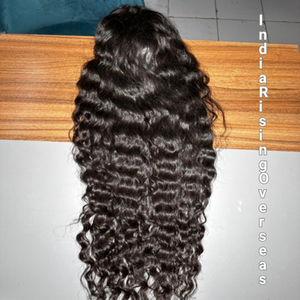 Peluca de Cabello Humano Indio con Textura Rizada, 13x4, con Frente de Encaje, de un Solo Donante, HD, Completa de Raíz a Puntas, Calidad Premium, Venta al Por Mayor - Product Image 1