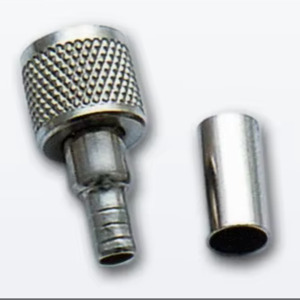 Advanced MINI UHF Plug RG 58 RF Coaxial Connector Nickel <b>Chrome</b> Plated Polished Finish - Product Image 1