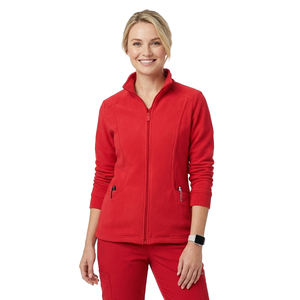 Blouse médicale pour femme sur mesure, veste d'uniforme d'infirmière à fermeture éclair intégrale, manteau de maintien au chaud pour hôpital et médecins, coupe ajustée, blouses souples - Product Image 1