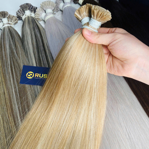 Venta al por mayor de fábrica, cabello liso personalizado, cabello vietnamita con queratina, extensiones de alta calidad, sin sintéticos, con longitud de 10 pulgadas a 34 pulgadas. - Product Image 5