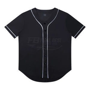 Uniforme de Béisbol/Sóftbol Personalizado para Hombre, Sublimado y Bordado, de Poliéster/Algodón, Sólido, Transpirable, Corto, Liso - Product Image 4
