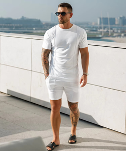 เสื้อยืดผู้ชายปี 2026 ผ้าโพลีเอสเตอร์/คอตตอนถัก แขนสั้น สไตล์วินเทจ สำหรับฤดูร้อน แบบ ODM ด้านหน้า - Product Image 1