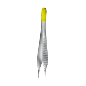 Pinzas Adson de 4.34 Pulgadas con Insertos Rectos de Carburo de Tungsteno, Pinzas Quirúrgicas de Acero Reutilizables con Acabado Dorado - Product Image 4