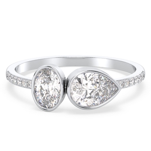 REYES, Anillos de Compromiso de Oro Sólido de 14K con Moissanita para Mujer, Precio de Fábrica al por Mayor, Regalo de Boda, Joyería Fina - Product Image 1