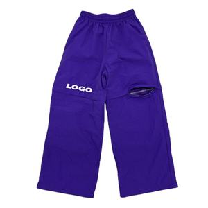 2025, venta al por mayor, ropa de calle personalizada de alta calidad, pantalones de chándal holgados, pantalones de chándal de nailon cortavientos, pantalones Cargo de trabajo para hombres - Product Image 2