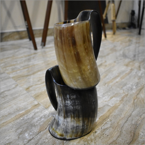 Cuerno para Beber de Cuerno de Búfalo de Alta Calidad, Jarra Vikinga de Cuerno de Búfalo / Vaso de Cerveza de Cuerno de Vaca / Vaso con Borde de Latón a Bajo Precio - Product Image 3