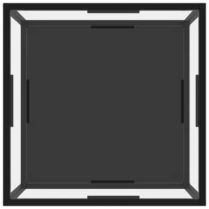 Tavolino da Caffè Trasparente e Nero - Product Image 3