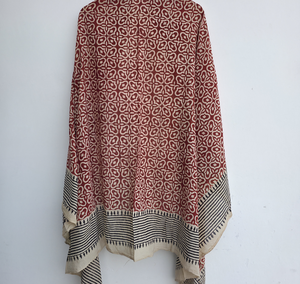 Wholesale Handmade 100% Cotton Block Print <b>Sarong</b> <b>Wrap</b> Boho Beach Pareo for Women Lightweight Cotton <b>Sarong</b> Scarf Bohemian Beach - Product Image 3
