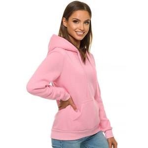 Sudadera con Capucha para Mujer, Precio al por Mayor, Invierno, Manga Larga, Color Sólido, Algodón/Poliéster, Gruesa - Product Image 5