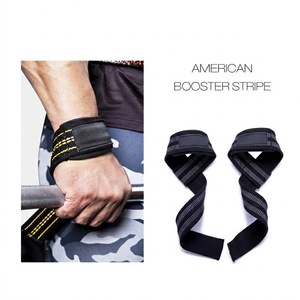 GAPE SPORTS Lifting Straps Black Red Polyester Nylon High Stretch Anti-Slip for Closure Weightlifting <b>Strength</b> <b>Training</b> - Product Image 5