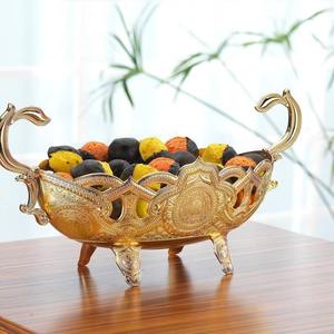 ชามใส่ขนมและช็อกโกแลตทรงกอนโดลาสีเงินขนาดใหญ่ เหมาะสำหรับโต๊ะกาแฟ โต๊ะข้าง หรือสถานีของหวาน จากอินเดีย - Product Image 4