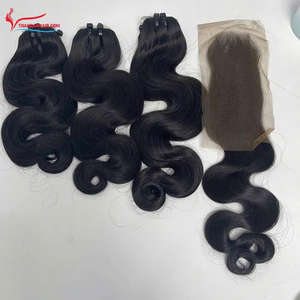 SUPER OFFRES Cheveux humains vietnamiens 100% naturels, extensions de cheveux ondulés, couleur noire, 100% cheveux humains bruts, double trame, sans perte - Product Image 5