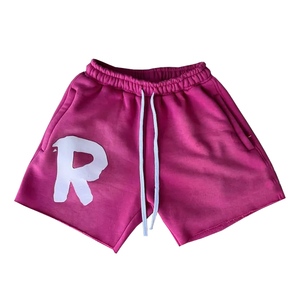 Shorts mi-longs en molleton de coton personnalisés pour hommes - Séchage rapide, respirants, écologiques, avec cordon de serrage, broderie, décontractés, marque privée, OEM, en gros - Product Image 1