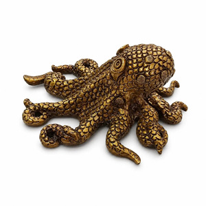 Pendentif Pieuvre Vintage SHUBHAM en Laiton, Figurine Animale Marine Artisanale pour Décoration d'Intérieur et Cadeau - Product Image 4