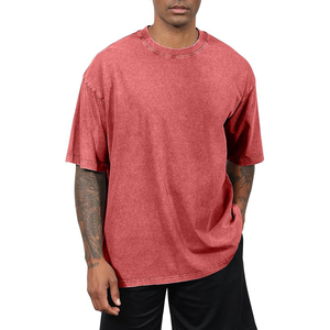 Maroon Men T <b>shirts</b> Vintage Acid Wash Heavy Cotton Oversized Fit Drop Shoulder Streetwear Retro Tee - Product Image 5