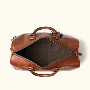 Sac de voyage en cuir personnalisé fait main avec logo pour homme, sac de sport, sac de week-end, sac de voyage, sac de sport de gros avec compartiment à chaussures - Product Image 3