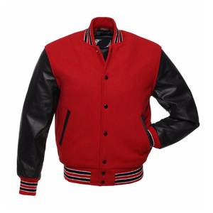 Unisex <b>Slim</b> <b>Fit</b> Winter Varsity <b>Jacket</b> Hooded Stand Collar Front 100% Wool Premium Quality Low MOQ Customized Baseball Letterman - Product Image 6