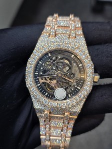 Reloj de Pulsera Mecánico de Edición Limitada de Alta Calidad con Diamantes Moissanite ETA para Hombre, Correa de Acero Inoxidable, Estilo Hip Hop - Product Image 1