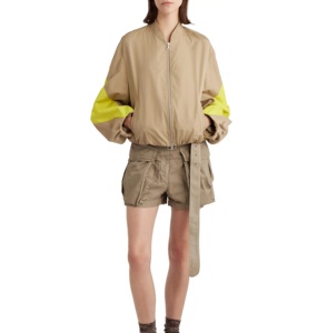 Forro personalizado nuevo estilo bloque de color rompevientos mujeres recortadas chaqueta Hip Hop al por mayor de las mujeres ligeras de verano desgaste chaqueta - Product Image 3