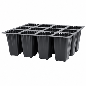 Plateau de semis robuste en plastique HIPS à 16 alvéoles pour jardin, forêt, pépinière et fraises - Product Image 4