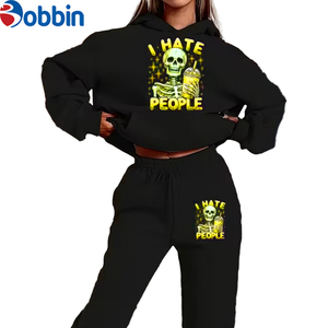 Plain Color Women Tracksuit Street Wear Fashion New Arrival Women Sweatshirt Pants <b>Set</b> Custom Print Eco-Friendly Breathable - Product Image 5