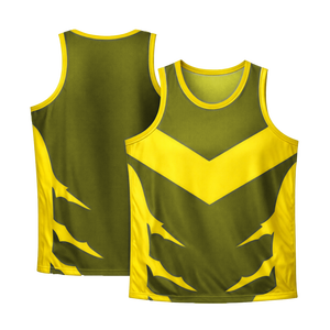 Débardeur de sport pour homme en jersey tricoté respirant et à séchage rapide, imprimé sur mesure, avec strass, pour l'entraînement de basketball (100% polyester) - Product Image 1