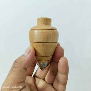 Trompos Modernos Hechos a Mano con Madera de Acacia Natural, Ecológicos, para Decoraciones de Bodas y Fiestas, Coleccionables de Arte al Mejor Precio - Product Image 1