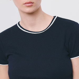 Camiseta Casual Clásica para Mujer de Alta Calidad, Diseño Moderno, Cuello Redondo, Tela de Algodón Suave, Diseño de Alta Calidad para Venta al Por Mayor - Product Image 2