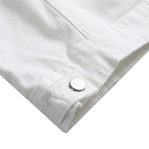 New Design <b>Men</b> Denim <b>Jacket</b> Fashion Denim <b>Jacket</b> With Custom Logo Oem Odm Manufacturing Best Selling <b>White</b> Denim <b>Jacket</b> <b>Men</b> - Product Image 5