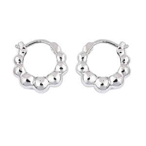Classic 925 Silver Bohemian Hoop <b>Earrings</b> For Women Elegant Jewelry For Anniversary Wedding Party Casual Wear And Everyday - Product Image 1