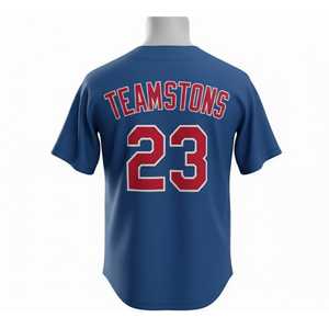 Camisetas de Béisbol Personalizadas al por Mayor, Impresión por Sublimación, 100% Poliéster, Malla Transpirable, Cuello en V, Manga Corta, Uniformes Deportivos Unisex - Product Image 2