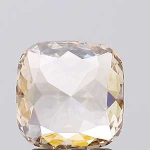 Nouveauté : Diamant champagne de 1,70 ct, 7,5 mm, taille coussin, diamant créé en laboratoire, diamant de couleur fantaisie pour bague de fiançailles - Product Image 2