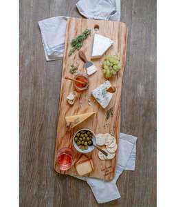 Natural Wood Chopping <b>Block</b> Rectangle <b>Shape</b> 1.3 cm Thick Easy to Clean for Cheese and Appetizers - Product Image 1