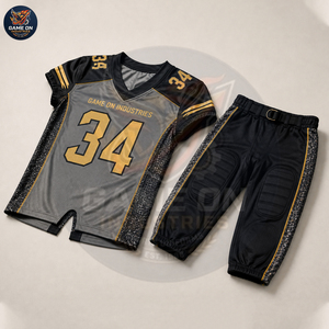 Sublimated Football Jersey With Padded Pants Breathable Polyester Team Wear Personalized Training Practice Match Uniform - Product Image 4