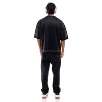 Streetwear personnalisé OEM style américain T-shirt de football en maille pour hommes Maillot de football en maille à séchage rapide léger de haute qualité
