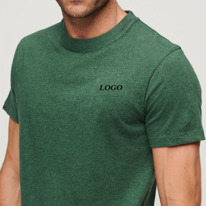 Custom Logo Men's T Shirt Heavyweight Cotton Crew Neck Regular Fit Streetwear Summer ClothingWith Front Logo Print <b>Tshirt</b> 2026 - Product Image 4